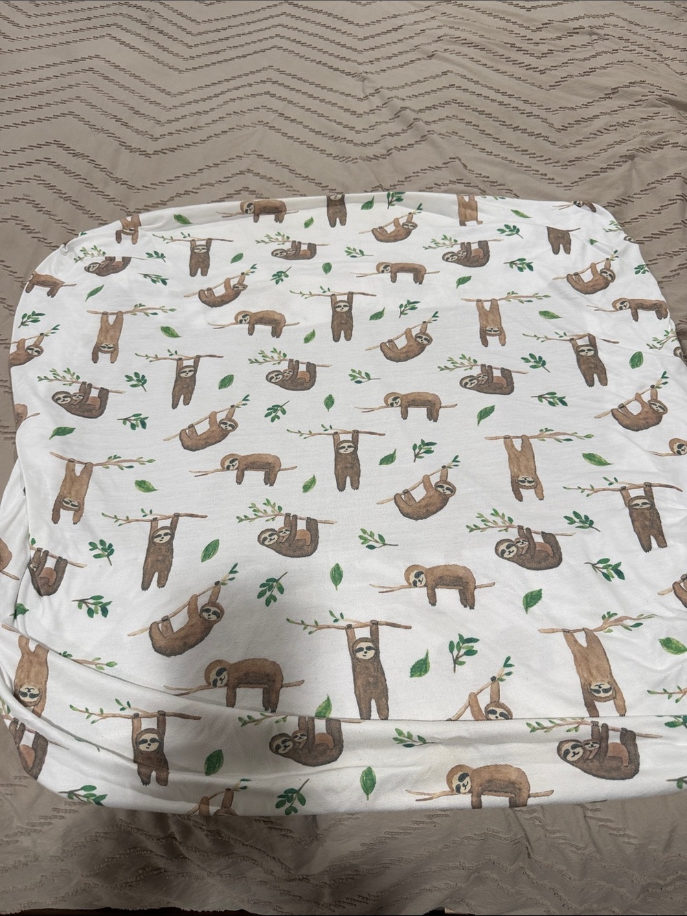 Copper Pearl Premium Knit Fitted Crib Sheet - Noah